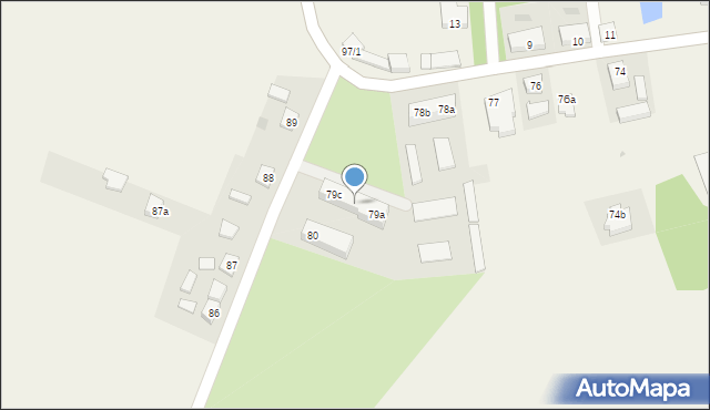 Lutom, Lutom, 79b, mapa Lutom