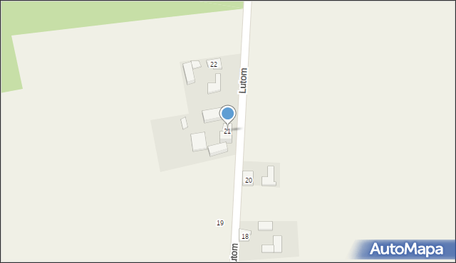 Lutom, Lutom, 21, mapa Lutom