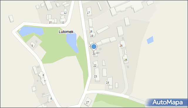 Lutomek, Lutomek, 21, mapa Lutomek