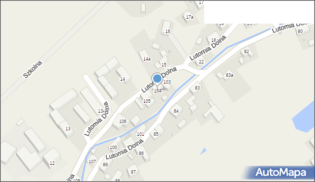 Lutomia Dolna, Lutomia Dolna, 104, mapa Lutomia Dolna