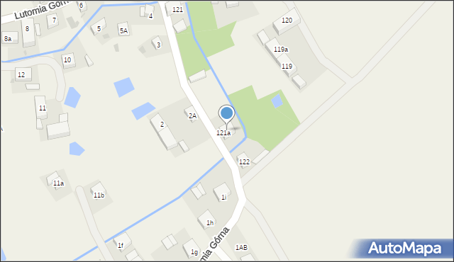Lutomia Dolna, Lutomia Dolna, 123, mapa Lutomia Dolna