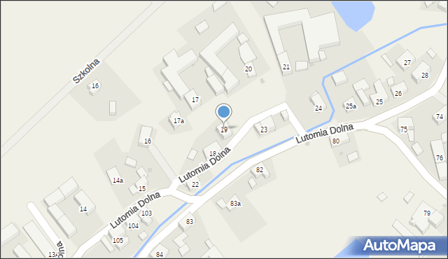 Lutomia Dolna, Lutomia Dolna, 19, mapa Lutomia Dolna