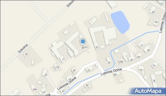 Lutomia Dolna, Lutomia Dolna, 20, mapa Lutomia Dolna