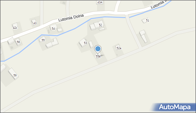 Lutomia Dolna, Lutomia Dolna, 53a, mapa Lutomia Dolna