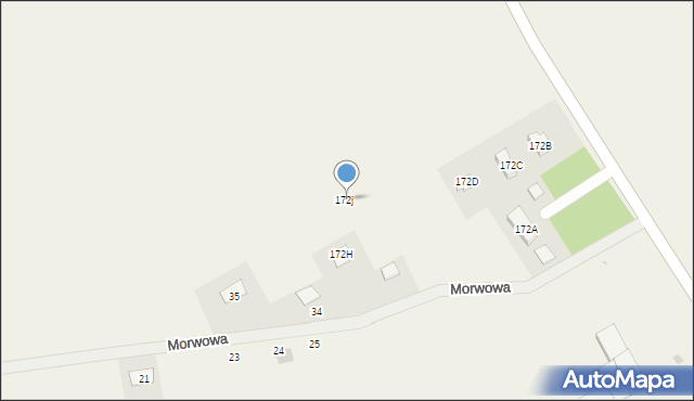 Lutomia Górna, Lutomia Górna, 172j, mapa Lutomia Górna