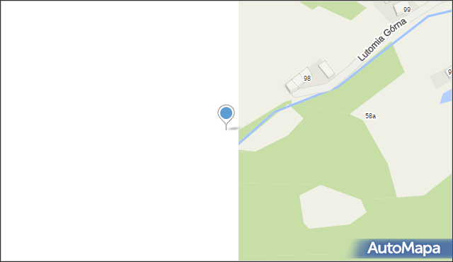 Lutomia Górna, Lutomia Górna, 98a, mapa Lutomia Górna