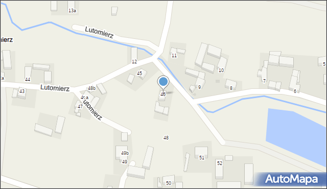 Lutomierz, Lutomierz, 46, mapa Lutomierz
