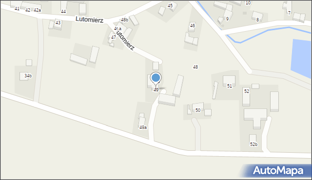 Lutomierz, Lutomierz, 49, mapa Lutomierz