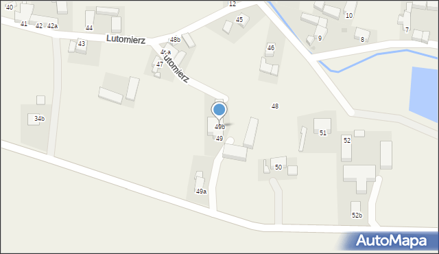 Lutomierz, Lutomierz, 49b, mapa Lutomierz