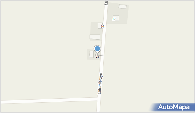 Lutomierzyn, Lutomierzyn, 15, mapa Lutomierzyn