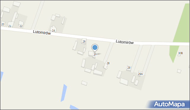 Lutomirów, Lutomirów, 27, mapa Lutomirów