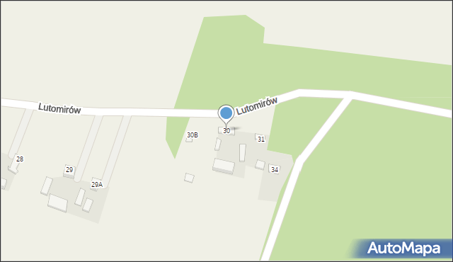 Lutomirów, Lutomirów, 30, mapa Lutomirów