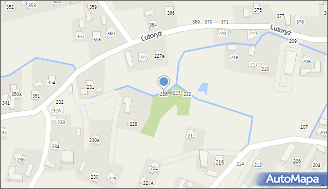 Lutoryż, Lutoryż, 226, mapa Lutoryż