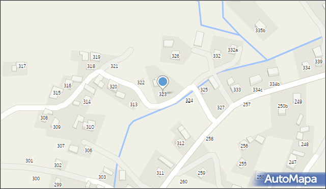 Lutoryż, Lutoryż, 323, mapa Lutoryż