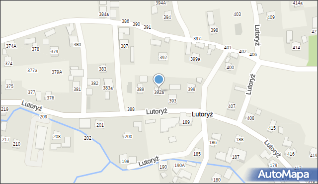 Lutoryż, Lutoryż, 392a, mapa Lutoryż