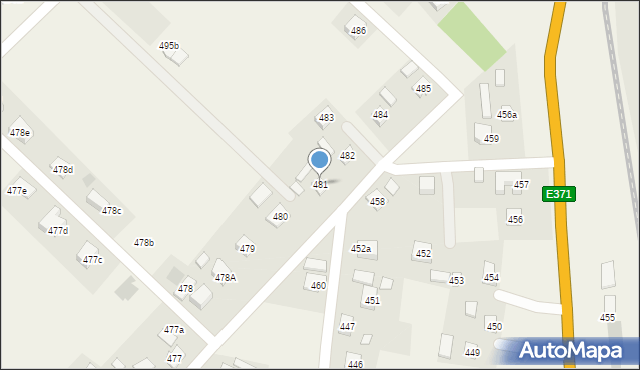 Lutoryż, Lutoryż, 481, mapa Lutoryż