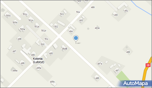 Lutoryż, Lutoryż, 494b, mapa Lutoryż