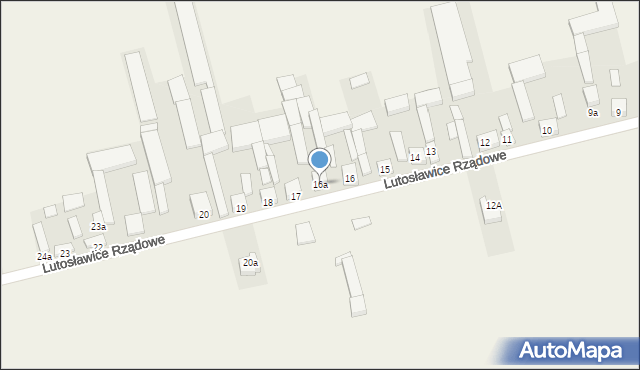 Lutosławice Rządowe, Lutosławice Rządowe, 16a, mapa Lutosławice Rządowe