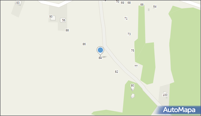 Łutowiec, Łutowiec, 84, mapa Łutowiec