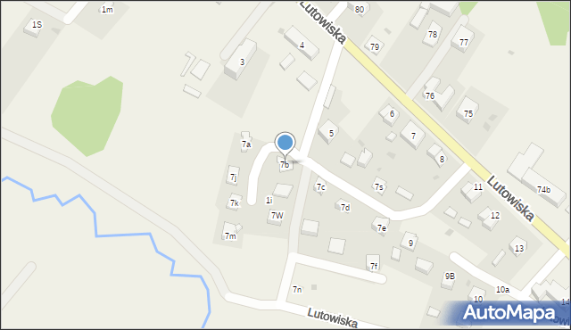 Lutowiska, Lutowiska, 7b, mapa Lutowiska