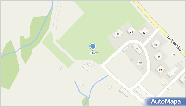 Lutowiska, Lutowiska, 96a, mapa Lutowiska