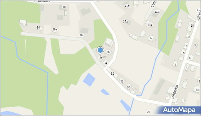 Lutówko, Lutówko, 35, mapa Lutówko