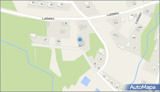Lutówko, Lutówko, 36b, mapa Lutówko