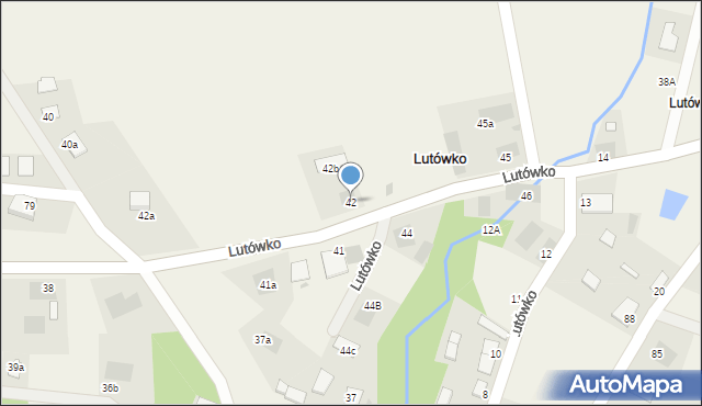 Lutówko, Lutówko, 42, mapa Lutówko