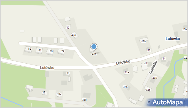 Lutówko, Lutówko, 42a, mapa Lutówko