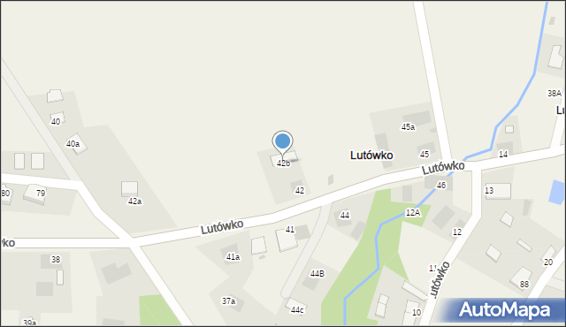 Lutówko, Lutówko, 42b, mapa Lutówko