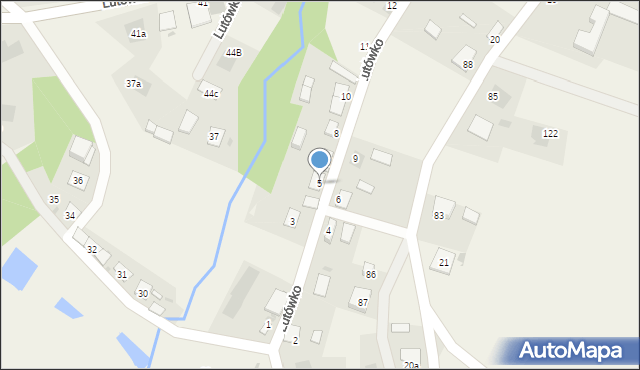 Lutówko, Lutówko, 5, mapa Lutówko