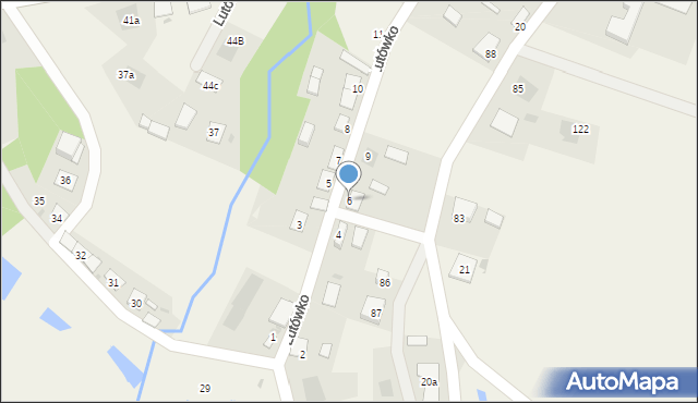Lutówko, Lutówko, 6, mapa Lutówko
