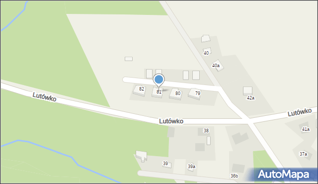 Lutówko, Lutówko, 81, mapa Lutówko