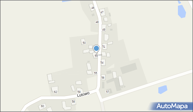 Lutowo, Lutowo, 53, mapa Lutowo