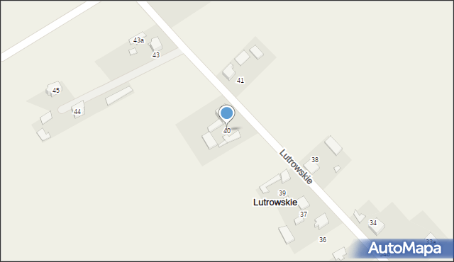 Lutrowskie, Lutrowskie, 40, mapa Lutrowskie