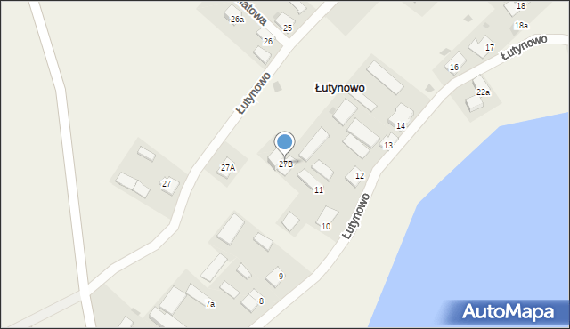 Łutynowo, Łutynowo, 27B, mapa Łutynowo