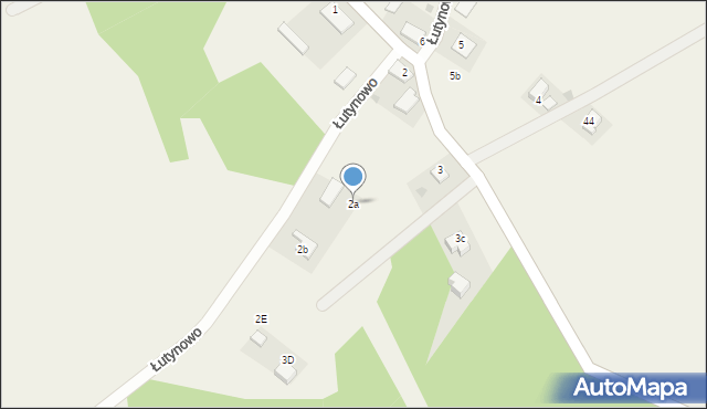 Łutynowo, Łutynowo, 2a, mapa Łutynowo