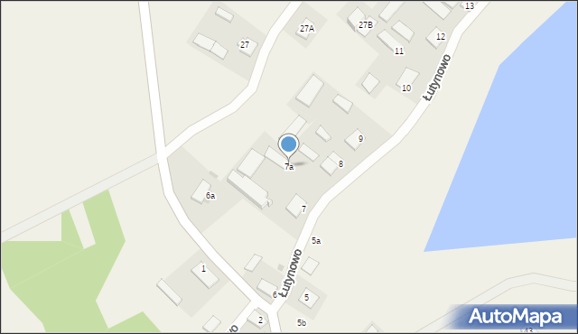 Łutynowo, Łutynowo, 7a, mapa Łutynowo