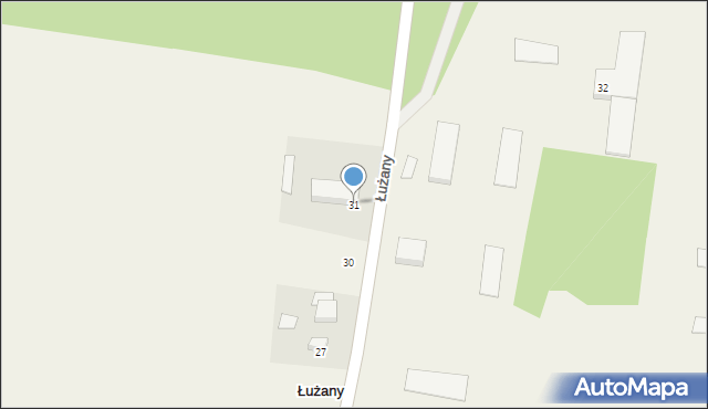 Łużany, Łużany, 31, mapa Łużany