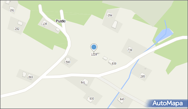 Łużna, Łużna, 1224, mapa Łużna