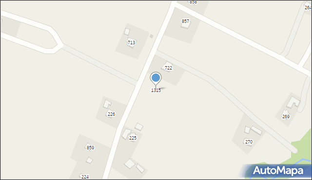 Łużna, Łużna, 1315, mapa Łużna