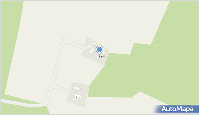 Łużna, Łużna, 169, mapa Łużna