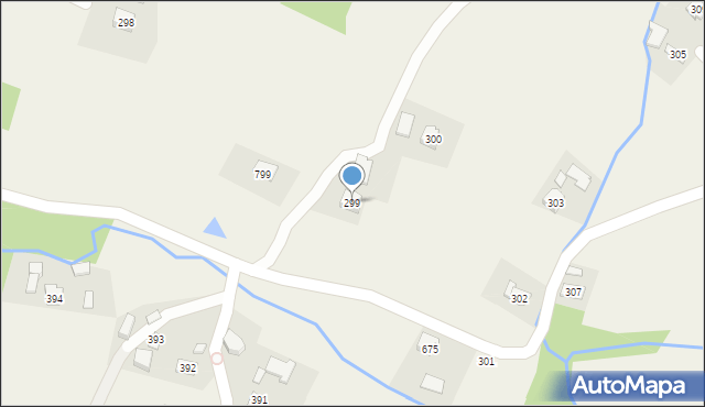 Łużna, Łużna, 299, mapa Łużna