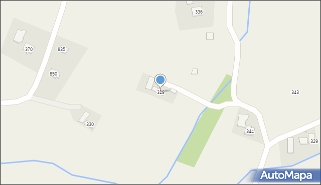 Łużna, Łużna, 328, mapa Łużna