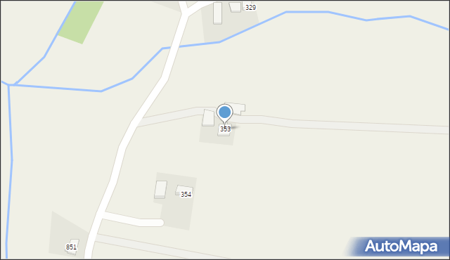 Łużna, Łużna, 353, mapa Łużna