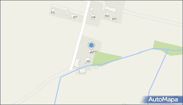 Łużna, Łużna, 440, mapa Łużna