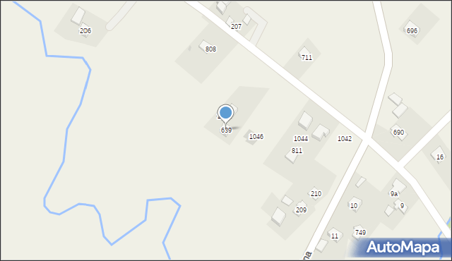 Łużna, Łużna, 639, mapa Łużna