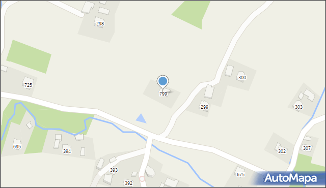 Łużna, Łużna, 799, mapa Łużna