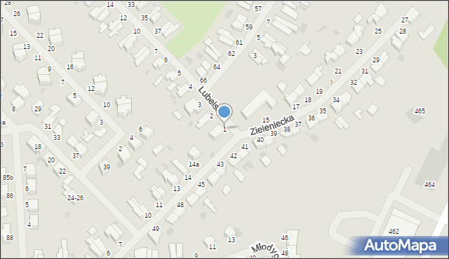 Malbork, Lubelska, 1, mapa Malborka