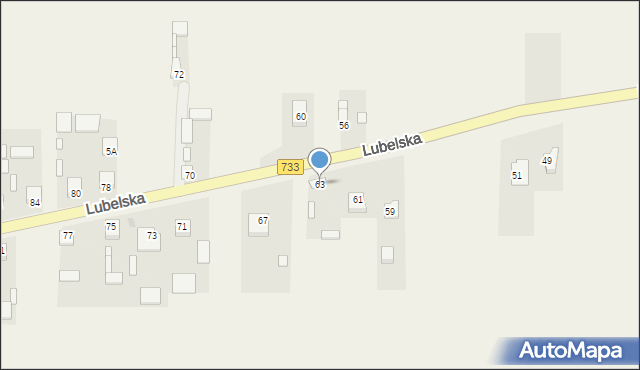 Maliszów, Lubelska, 63, mapa Maliszów